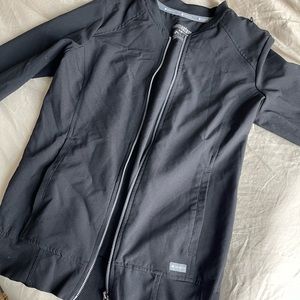 Black scrub jacket
